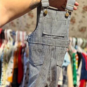 Vintage Healthtex Navy and White Striped Overalls